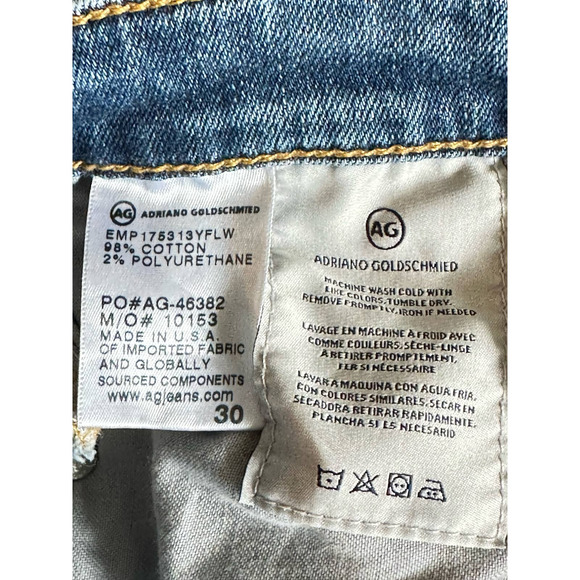 AG - ED Women's The Isabelle High-Rise Straight Crop Jeans Sz30 - Picture 9 of 10